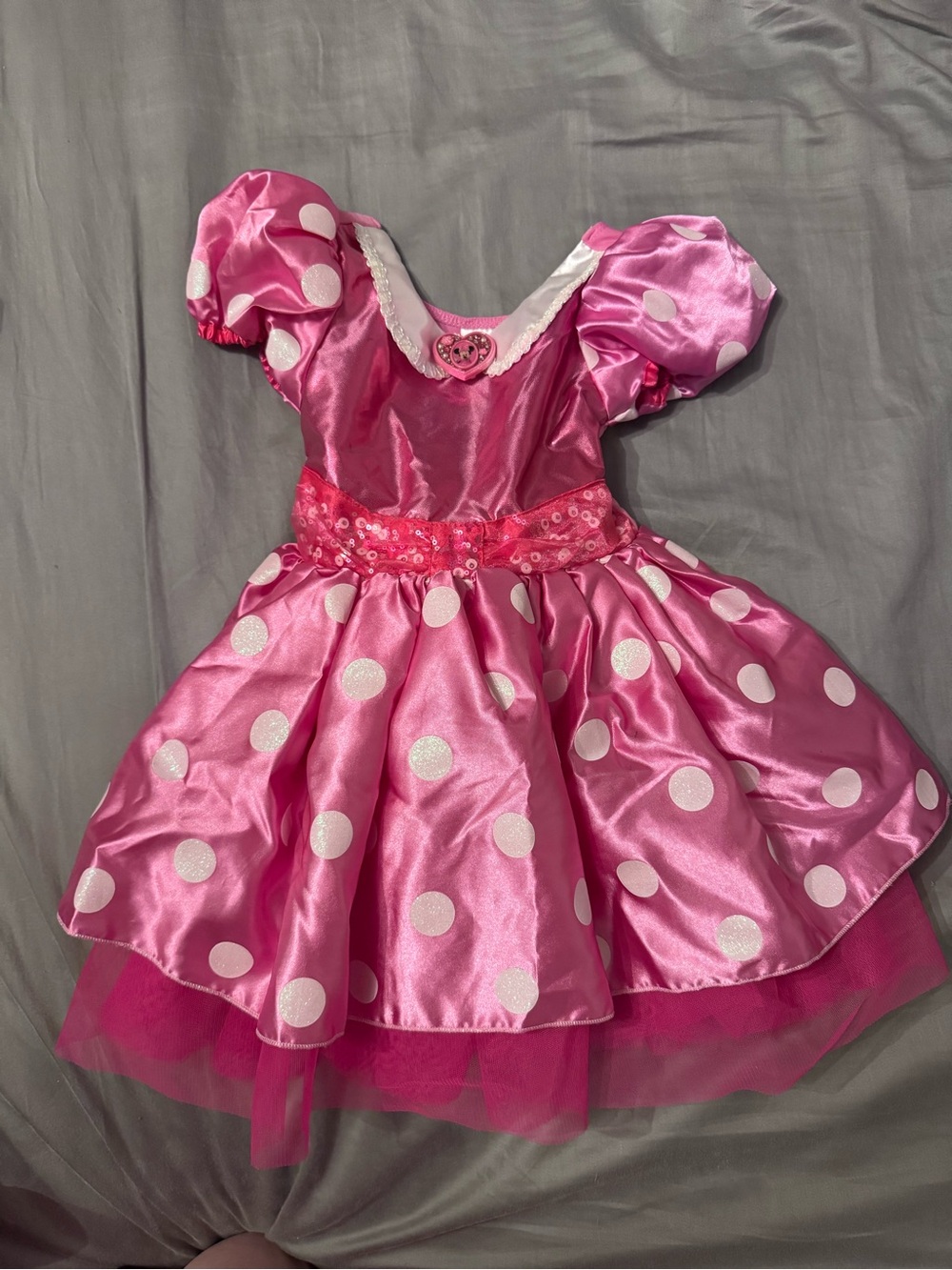 Disney Pink Polka Dot Minnie Mouse Party Dress